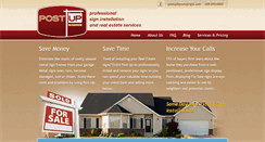 Desktop Screenshot of postupsigns.com